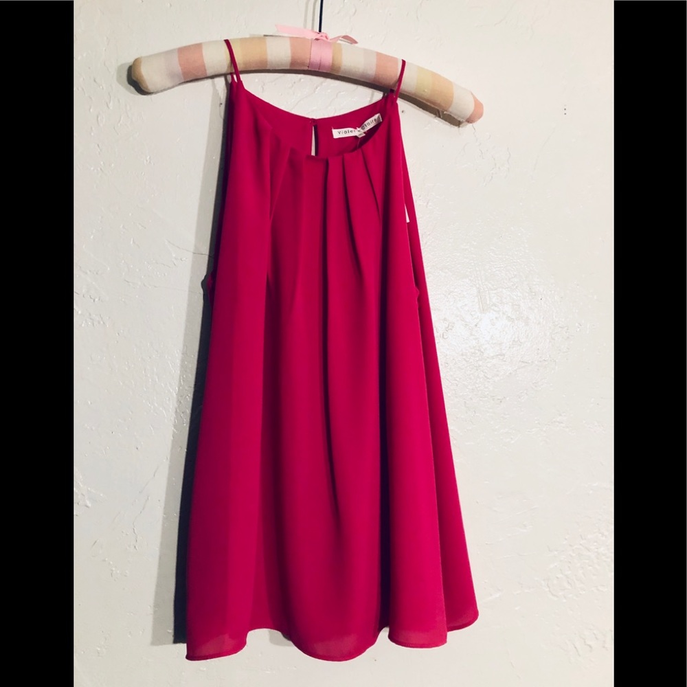 NWT pink tank top blouse
